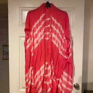 Pink and white kimono